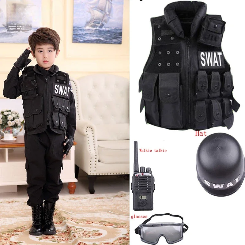 Kids Outdoor Set - 2025 Halloween Children Hunting Military Tactical