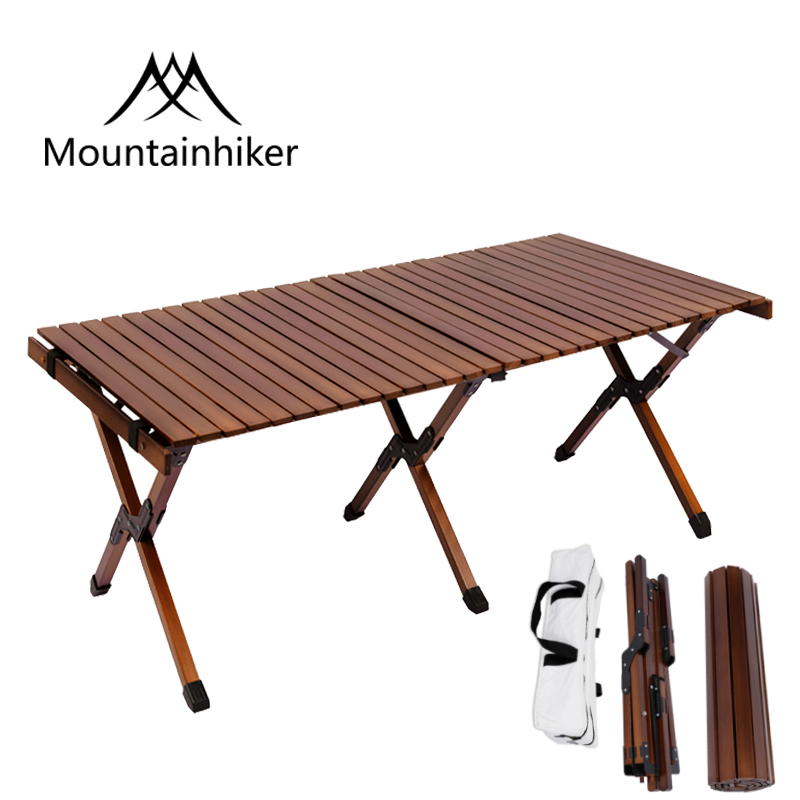 Kids Outdoor Wooden Table - Mountainhiker Folding Table Beech Camping Wooden