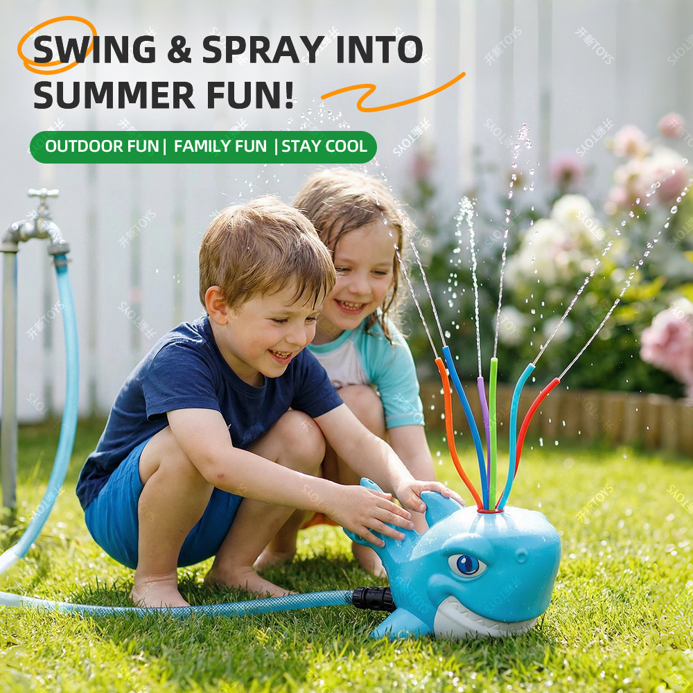 Cartoon Shark Sprinkler Outdoo - Kids Outdoor Yard Tools review and price