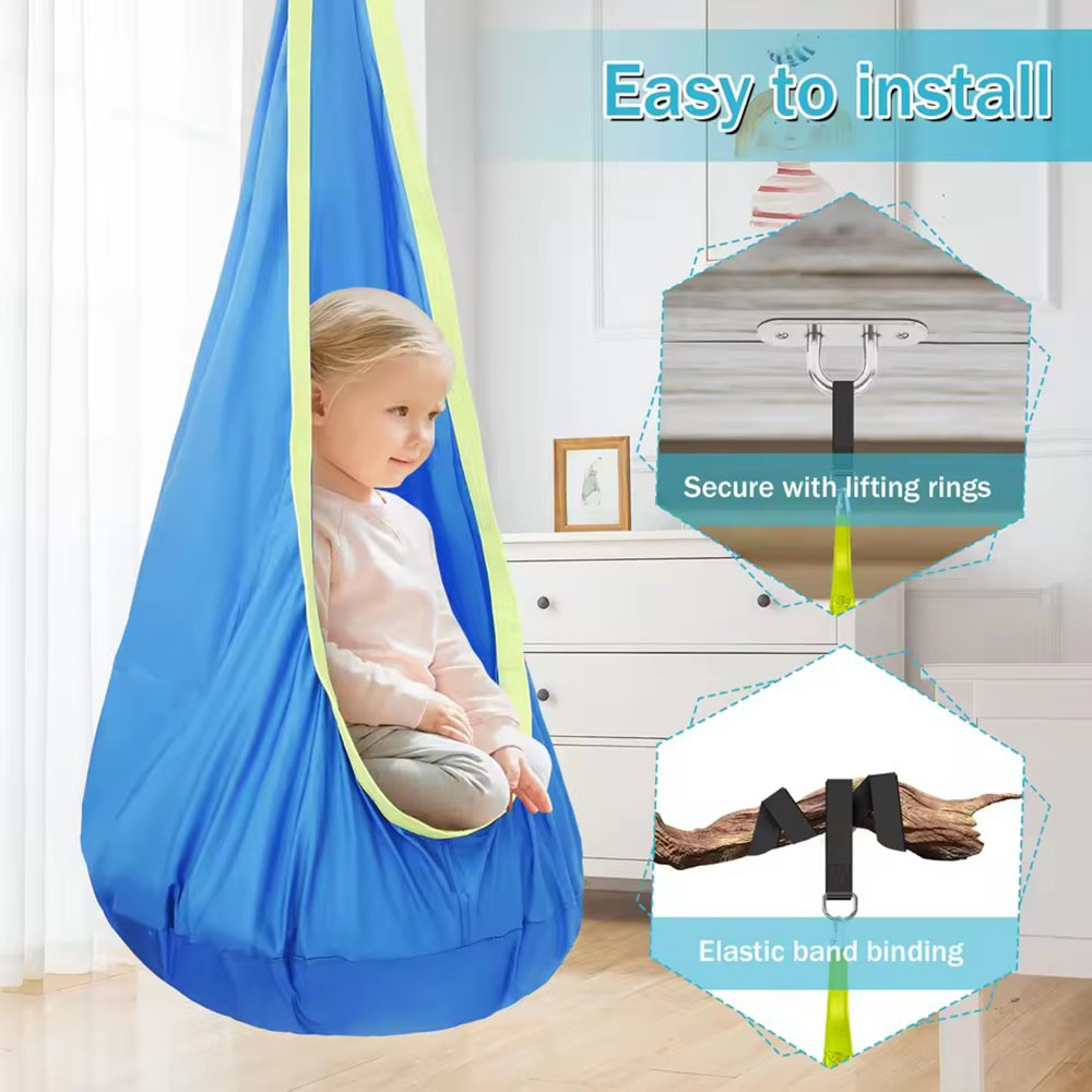 Kids Pod Swing Seat Nylon Hang - Kids Outdoor Seating review and price