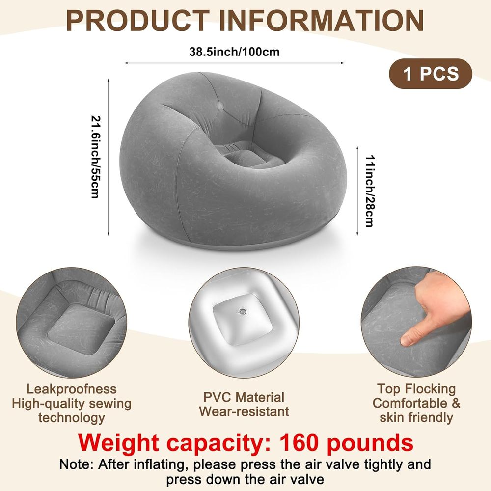 Inflatable Bean Bag Chairs, Gr - Kids Outdoor Seating review and price