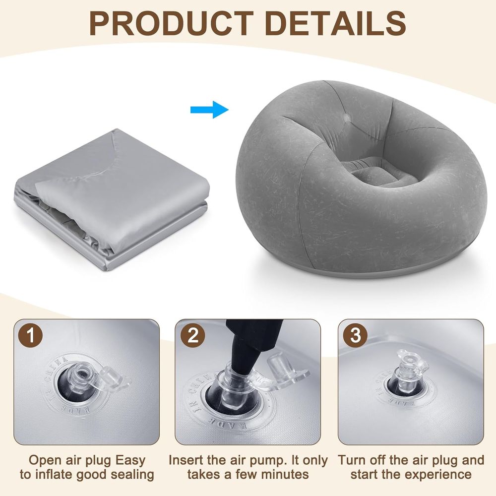 Inflatable Bean Bag Chairs, Gr - Kids Outdoor Seating review and price