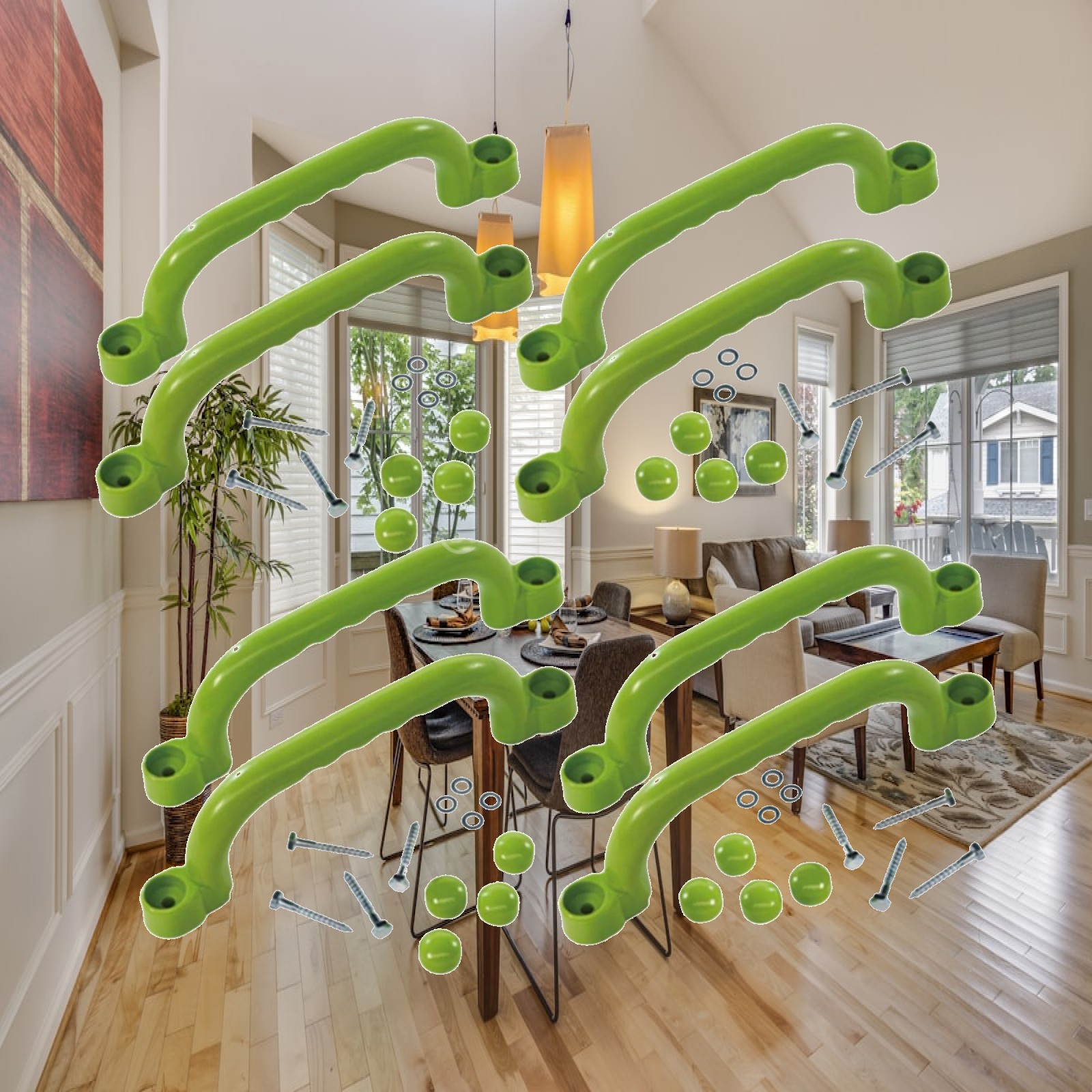 8x Climbing Handles Children G - Kids Outdoor Climbing Frame review and price