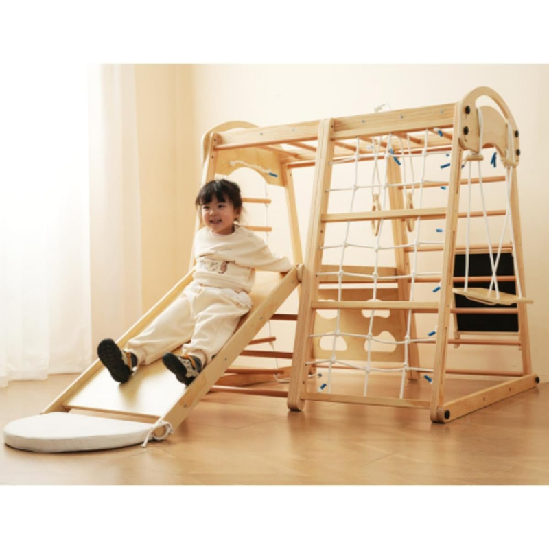 Wooden Indoor Slide Indoor Jun - Kids Outdoor Climbing Frame review and price