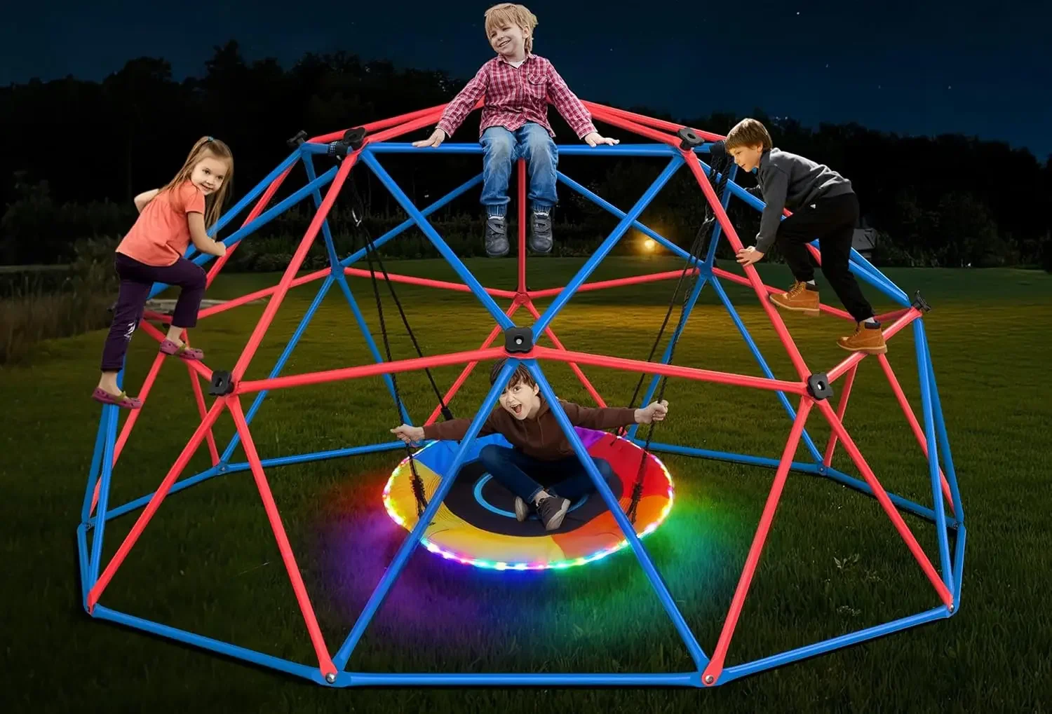 Hapfan Climbing Dome Swing Set - Kids Outdoor Climbing Dome review and price