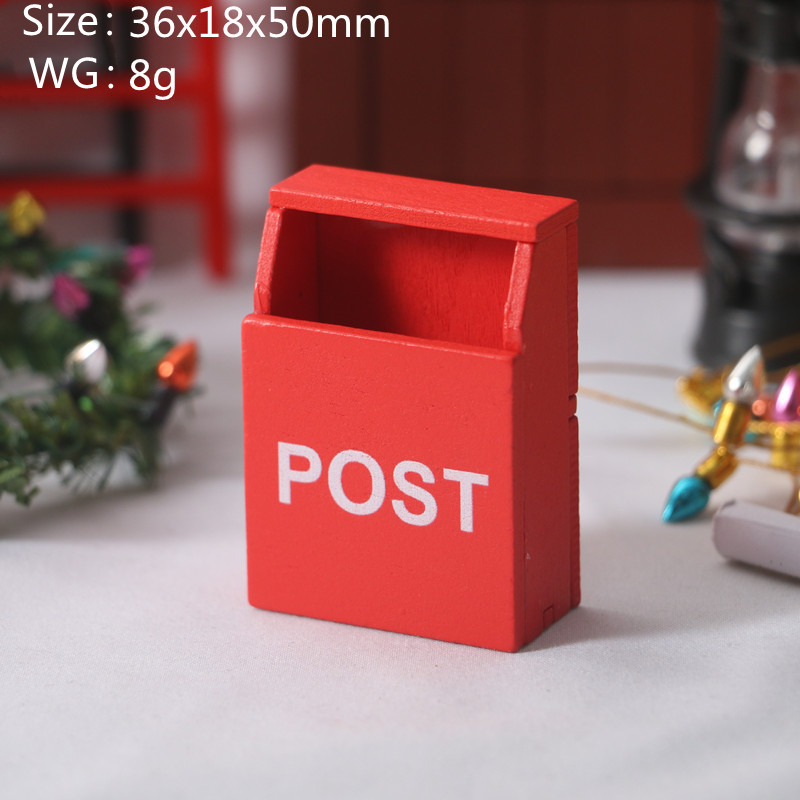 5Pc 1:12 Dollhouse red POST wo - Kids Outdoor Doll House review and price