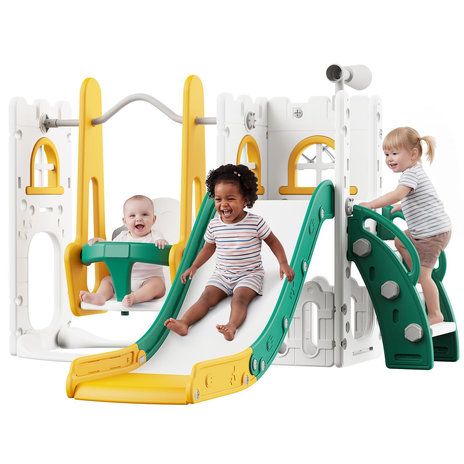 7 in 1 Toddler Slide And Swing - Kids Outdoor Climber review and price