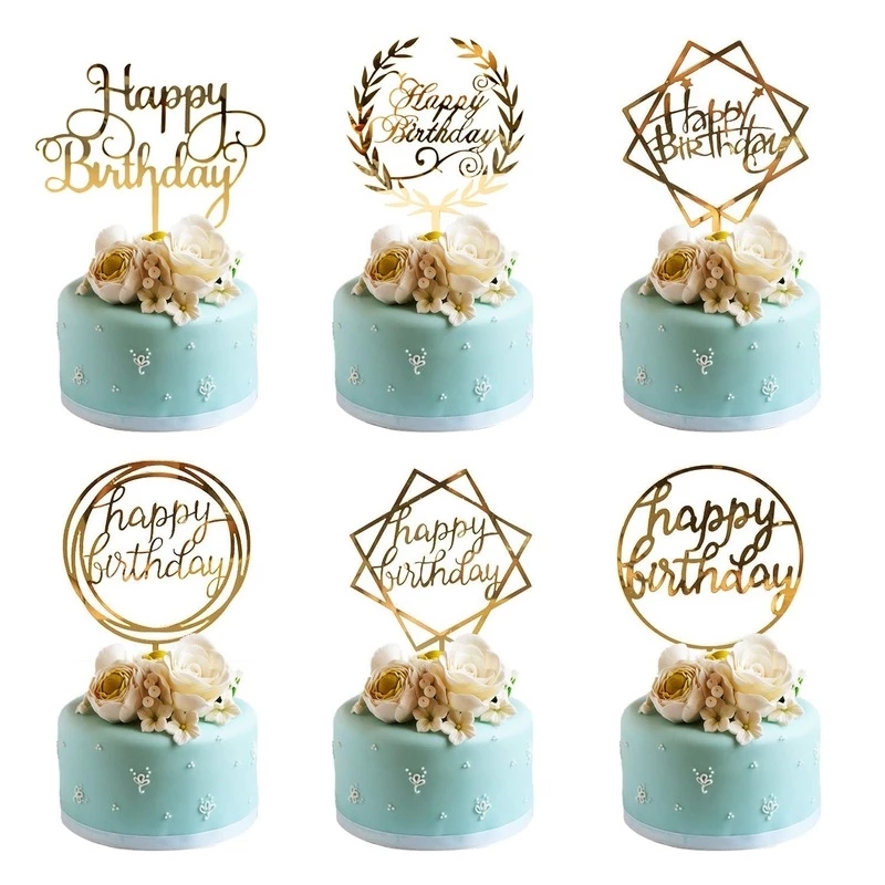 6pcs/Lot Gold Happy Birthday A - Kids Outdoor Merry Go Round review and price
