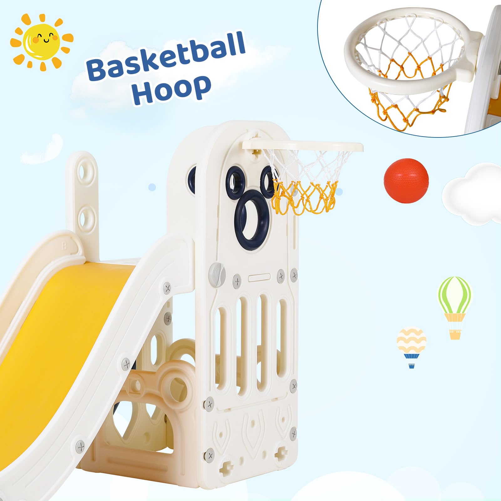 6 in 1 Toddler Slide Playset,  - Kids Outdoor Climber review and price