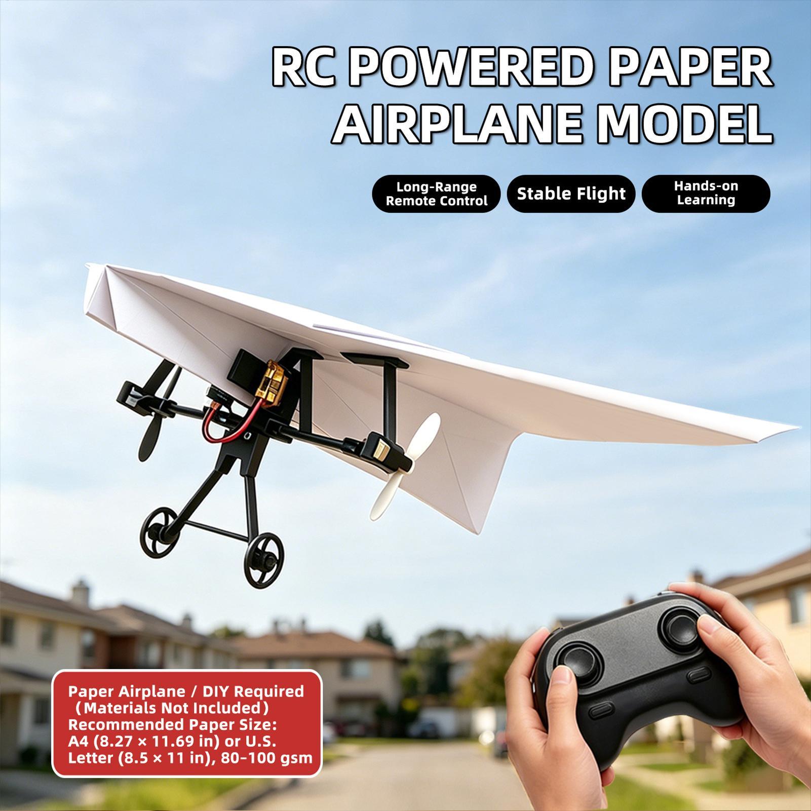 DIY RC Paper Airplane Kit Plan - Kids Outdoor Set review and price