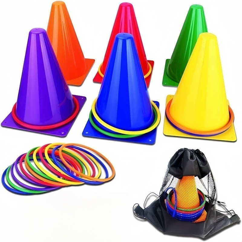1Set Toss Cones Rings Party Ga - Kids Outdoor Yard Tools review and price
