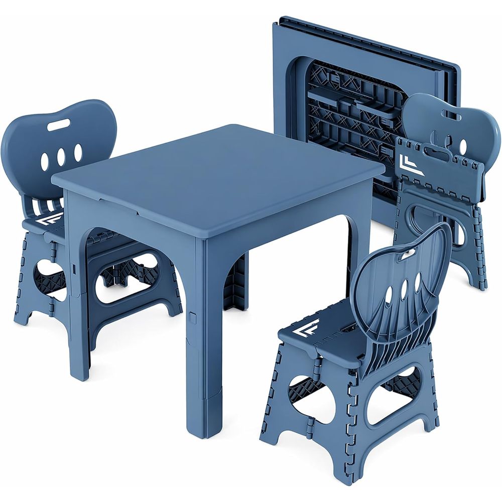 oldable Table and Chair Set, H - Kids Outdoor Wooden Table review and price