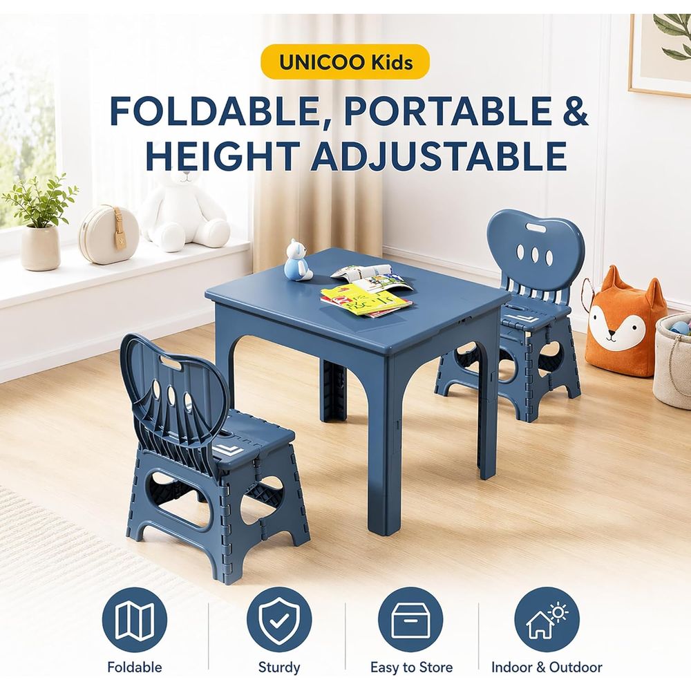 oldable Table and Chair Set, H - Kids Outdoor Wooden Table review and price