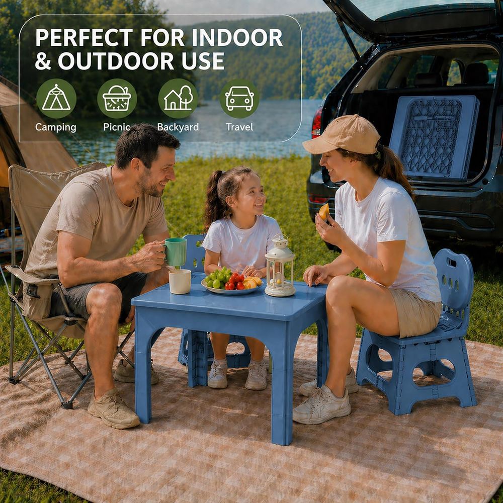 oldable Table and Chair Set, H - Kids Outdoor Wooden Table review and price