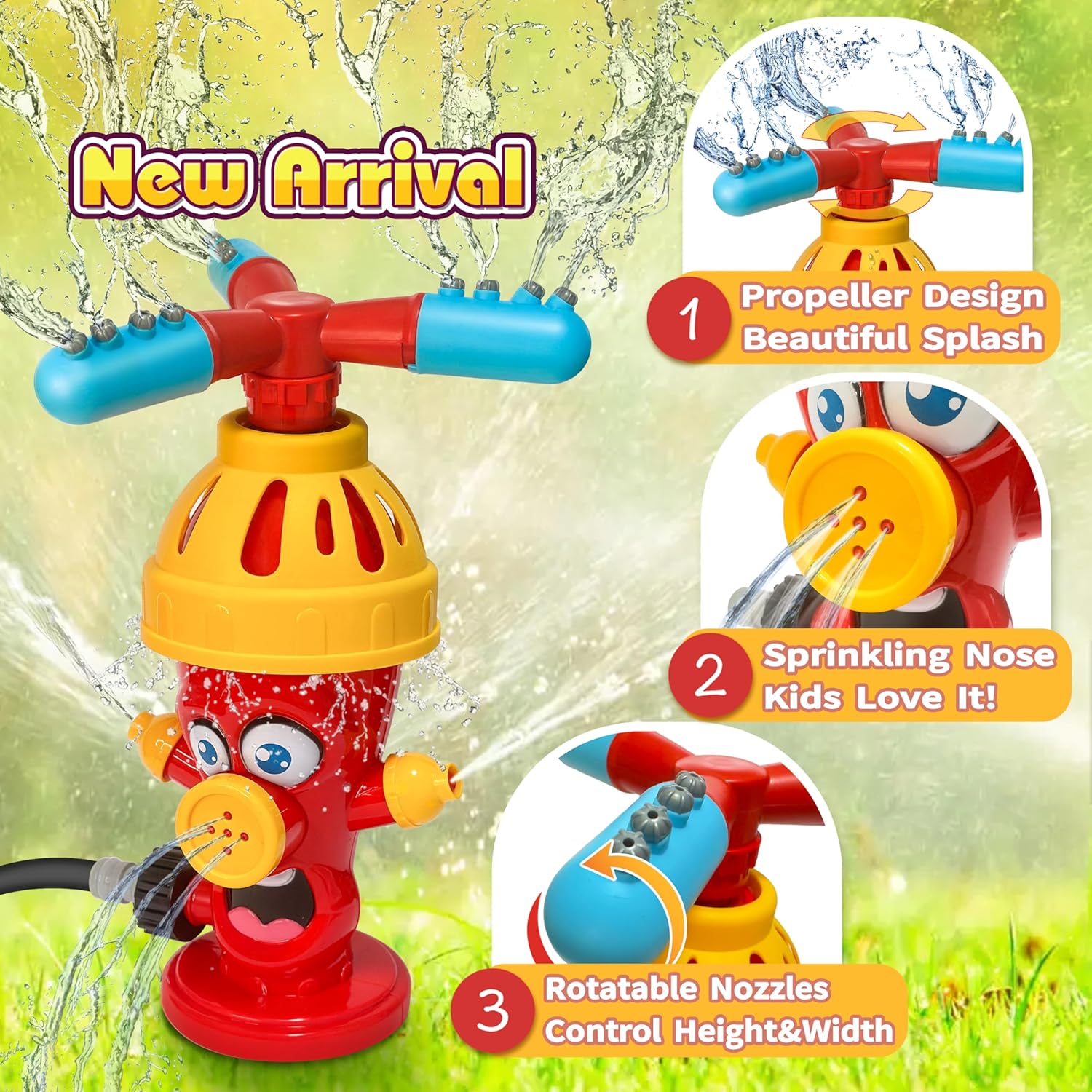 Water Spray Toy Hydrant Sprink - Kids Outdoor Yard Tools review and price