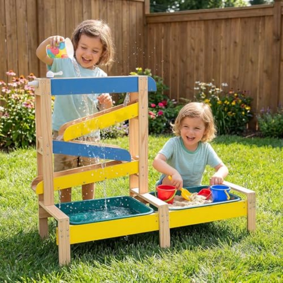 Outdoor kids activity playset  - Kids Outdoor Wooden Table review and price