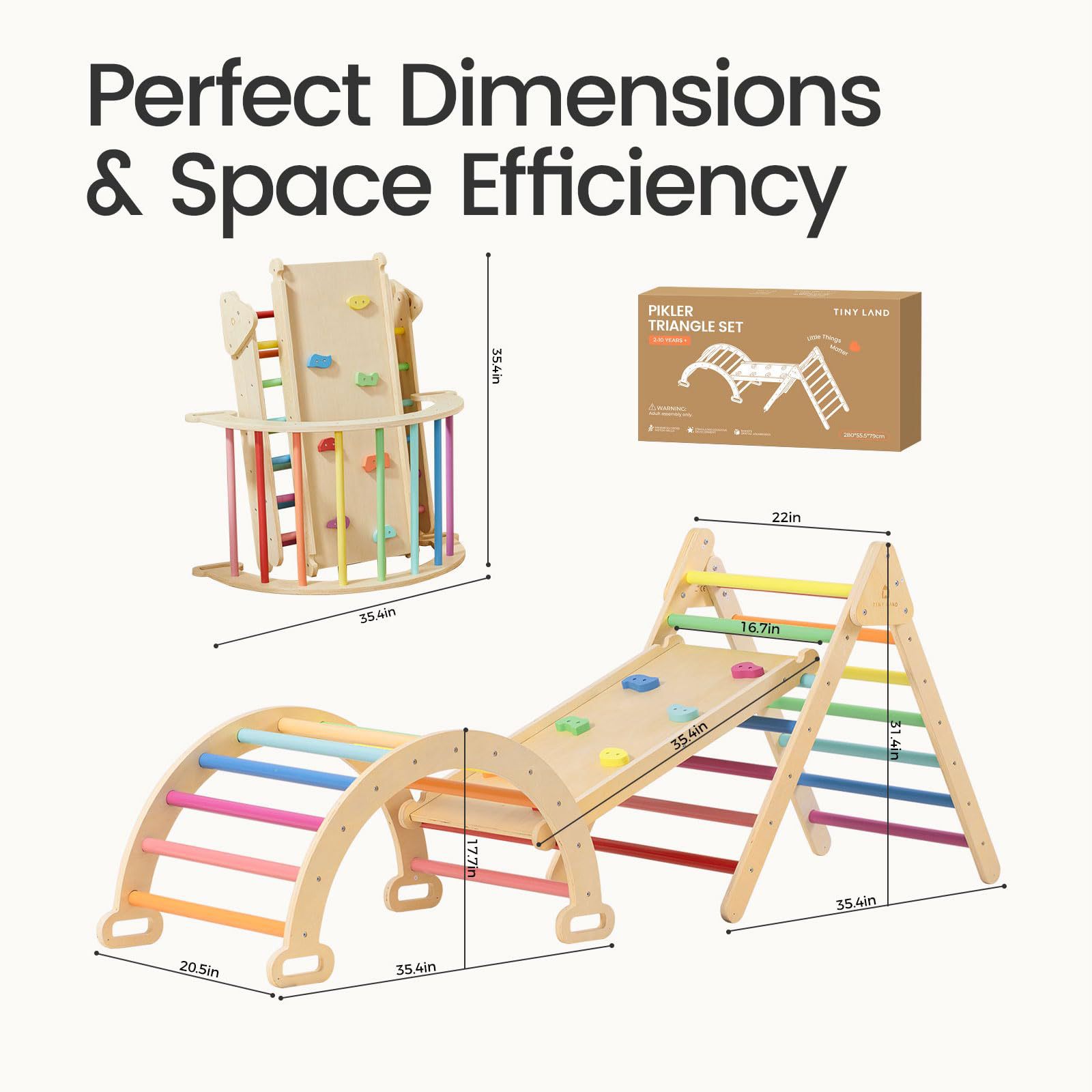 Solid Wood Versatile Climbing  - Kids Outdoor Climbing Frame review and price