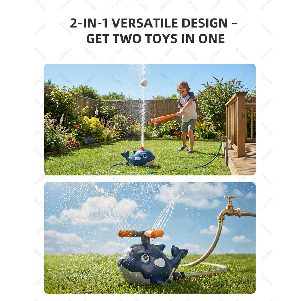 Cartoon Whale Sprinkler Outdoo - Kids Outdoor Yard Tools review and price