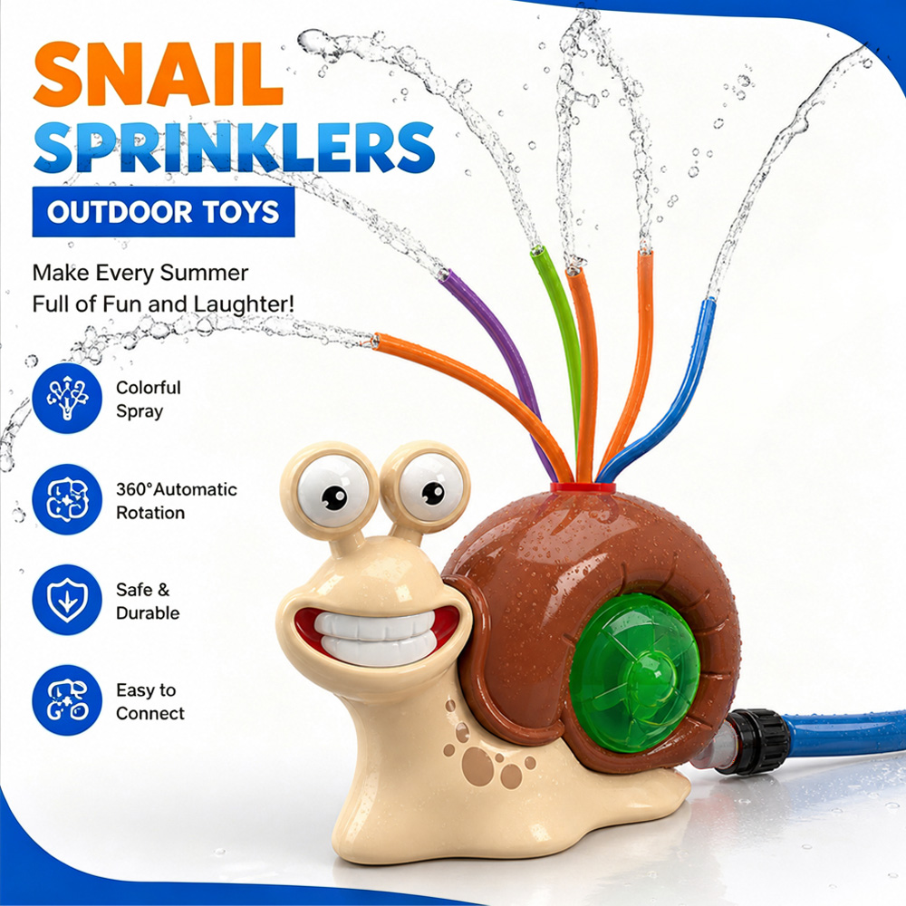 Water Spray Outdoor Toy Snail  - Kids Outdoor Yard Tools review and price